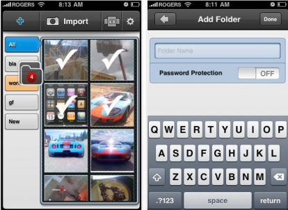 PIC-SAFE: la migliore applicazione iPhone per gestire le foto in cartelle