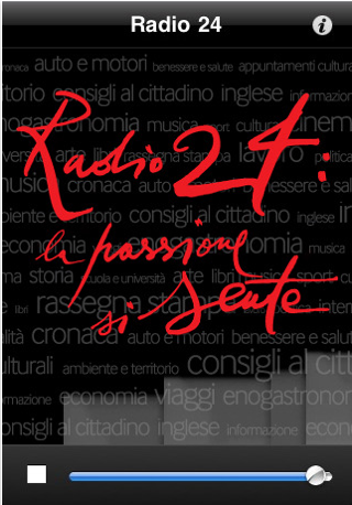Radio 24: ascolta l’omonima radio su iPhone