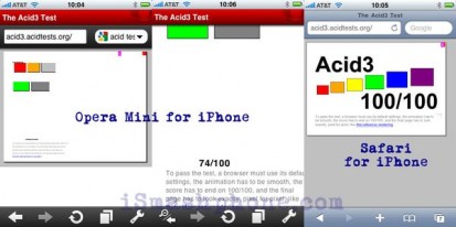 Opera Mini per iPhone non supera i test Acid3