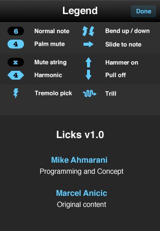 Licks, un’ottima applicazione per i chitarristi