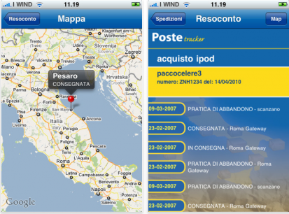 Poste Tracker: nuovo update su AppStore