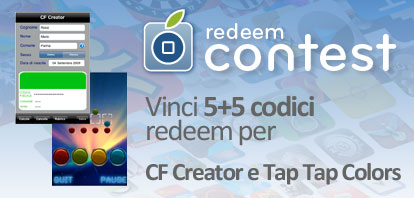 CONTEST: vinci 5+5 codici redeem per CF Creator e Tap Tap Colors [VINCITORI]