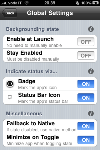 Backgrounder svn.r432-1: disponibile il nuovo update per l’applicazione che permette di far girare le applicazioni in background
