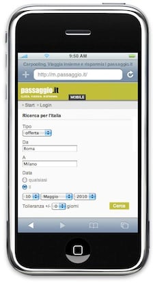 Passaggio.it: il portale dei passaggi ottimizzato per iPhone