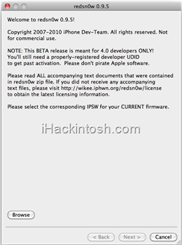 GUIDA: come effettuare il Jailbreak su iPhone 3G Firmware 4.0 Beta 4 (Mac)