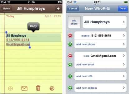 WhoPast e WhoP-G, due applicazioni per la gestione dei contatti