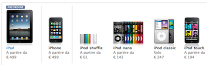 L’iPad può essere ordinato anche in Italia!