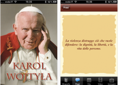 Karol: la storia di Papa Wojtyla su iPhone