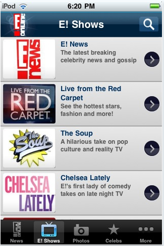 E! Entertainment Television arriverà presto su iPhone!