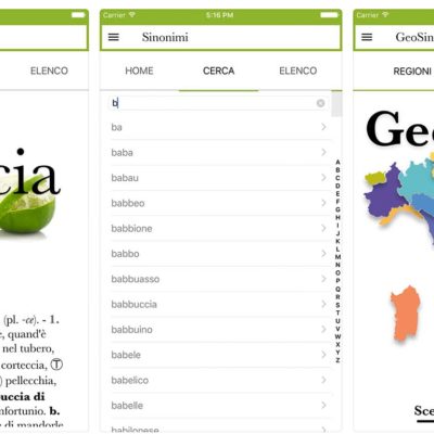 Treccani pubblica il Vocabolario italiano ed il Dizionario dei sinonimi e contrari su AppStore