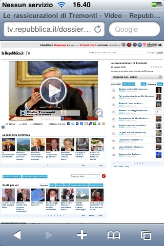 Repubblica TV ottimizza tutti i video per iPhone!