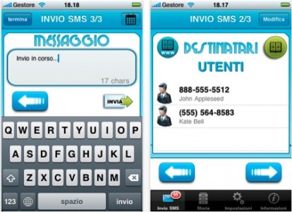 KDEV SMS: inviare SMS multipli da iPhone ed iPod Touch