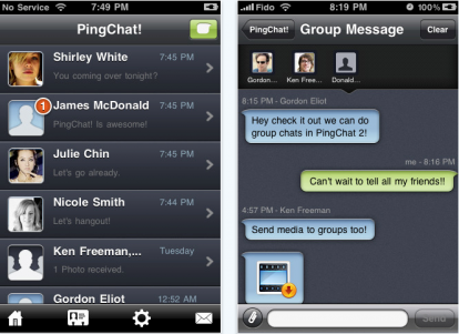 PingChat! 2: la chat tra dispositivi iPhone OS si rinnova!