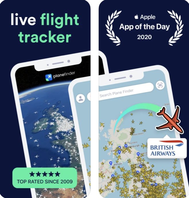 Plane Finder, il traffico aereo sul tuo iPhone