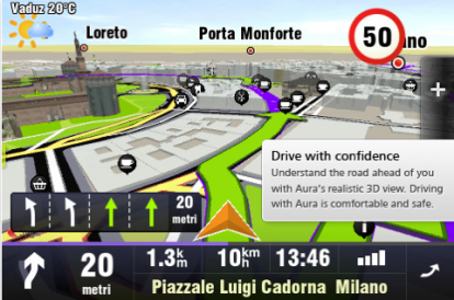 Sygic Aura Drive Italy: la mappa italiana di un nuovo navigatore satellitare per iPhone
