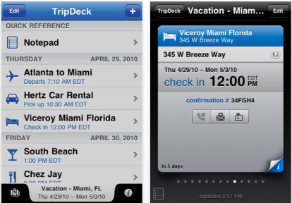 TripDeck: gestisci i tuoi viaggi con l’iPhone
