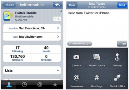 Twitter per iPhone è compatibile con il multitasking