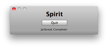 Spirit, il tool per il jailbreak universale, non funzionerà su iOS 4