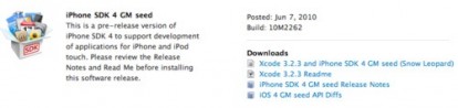 Apple rilascia la versione Golden Master dell’iPhone OS 4.0 e iAd JS!