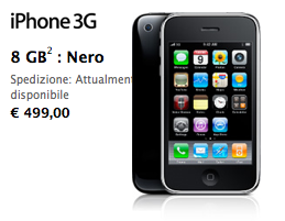 L’iPhone 3G non è più disponibile negli Apple Store Online