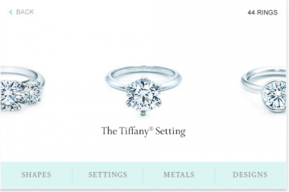 Gli anelli di Tiffany & Co. su iPhone