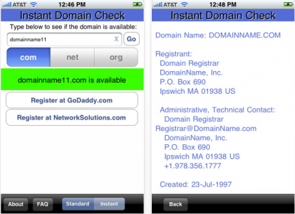 Instant Domain Check, per verificare la disponibilità di un dominio