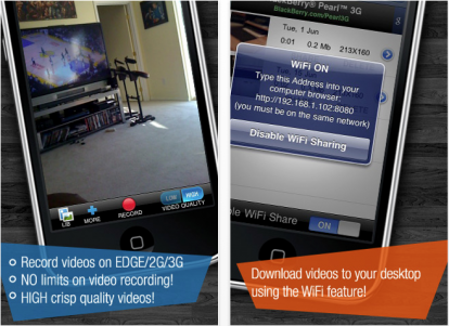 Record Video for Free: l’app gratuita per registrare video su iPhone 2G ed iPhone 3G