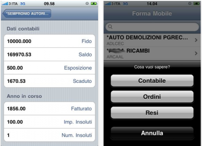 FormaMobile, gestionale su iPhone