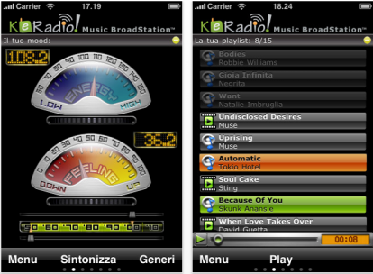 KeRadio: le tue emozioni in musica su iPhone