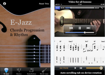 E-Jazz: lezioni di chitarra jazz su iPhone