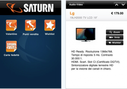 iSaturn: tutte le informazioni sui negozi Saturn