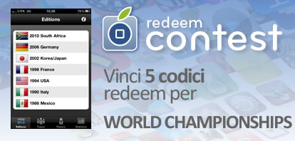 CONTEST: vinci 5 codici redeem per WORLD CHAMPIONSHIPS 1930 – 2010 [VINCITORI]
