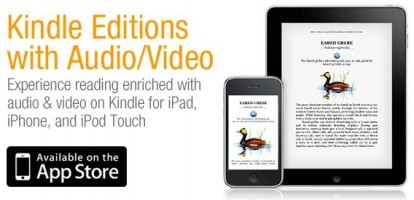 Kindle: arrivano i primi libri con audio e video