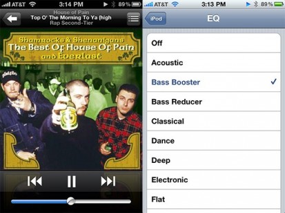 Una piccola novità con l’equalizzatore iPod su iOS4