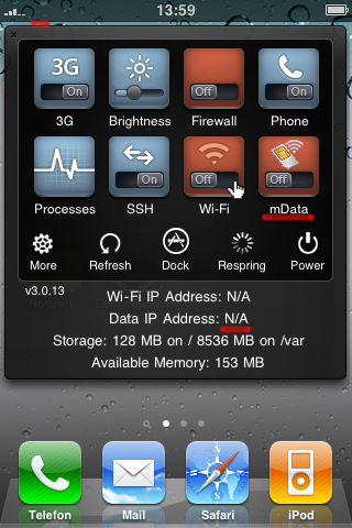 mDataToggle: il toggle SBSettings per la connessione dati su Fw 3.2 o iOS 4[CYDIA]