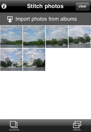 Mosaicker, app che permette di creare foto panoramiche