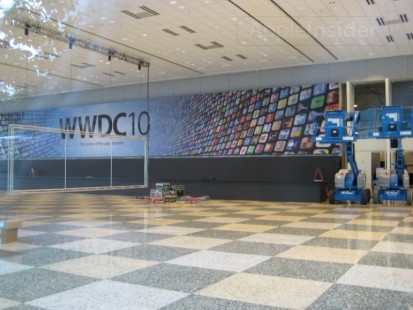 WWDC 10: Apple monta i primi teloni al Moscone Center