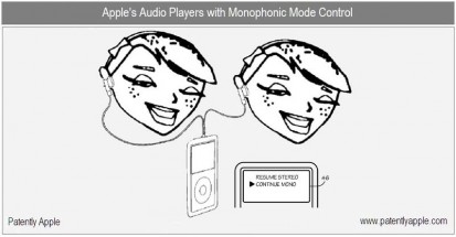 Brevetto Apple: player audio e modalità monofonica