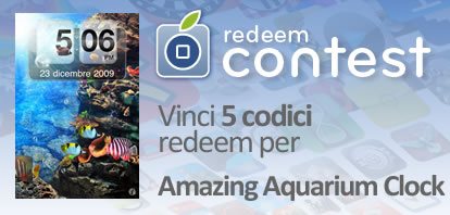 CONTEST: vinci 5 codici redeem per Amazing Aquarium Clock [VINCITORI]