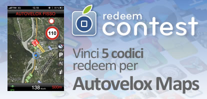 CONTEST: vinci 5 codici redeem per Autovelox Maps Italia [VINCITORI]