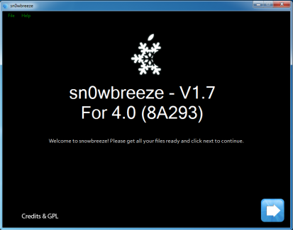 Eseguire il jailbreak dell’iOS 4 su iPhone 3GS con nuovo iBoot con Sn0wBreeze V1.7 [GUIDA WINDOWS]