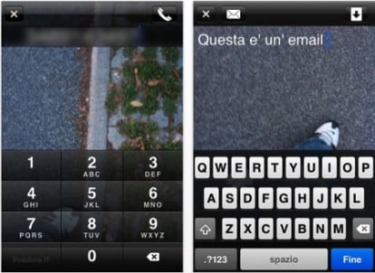 Scrivi messaggi e componi numeri mentre cammini con Cameraphone