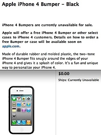 Apple rimuove il Bumper dallo Store online americano: pronti a renderlo gratuito?