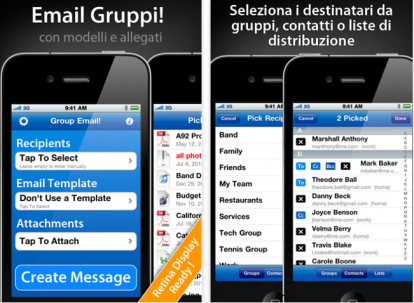 Email Gruppi su AppStore