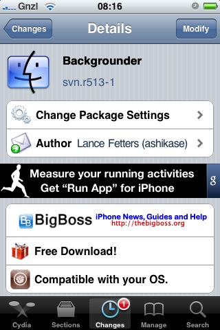 Backgrounder si aggiorna e diventa compatibile con iOS 4.1 [Cydia Updates]