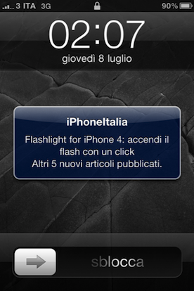 App iPhoneItalia: piccola novità nelle notifiche push