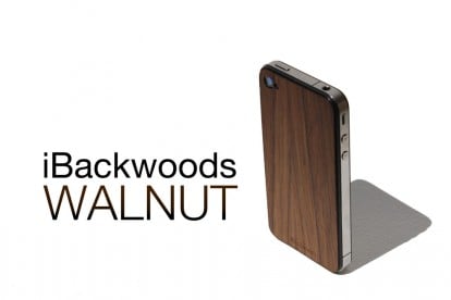 Skin in legno per iPhone 4 da iBackwoods