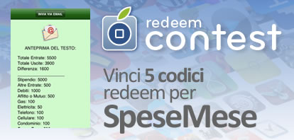 CONTEST: vinci 5 codici redeem per SpeseMese [VINCITORI]