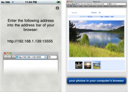 WiFi Photo Transfer: per trasferire le foto tramite browser e WiFi