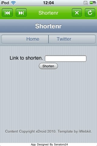 Shortenr: crea URL abbreviati con un click [CYDIA]